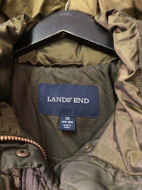 Lands End Puffer Coat Parka Size 1X